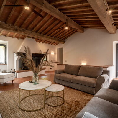 Montaione Country House Amarrante, Pool, Ac: Frühling, Herbst, Sommer, Wohnzimmer