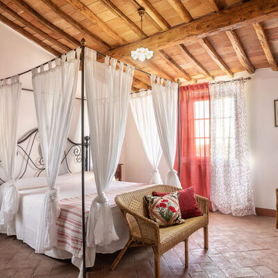 Agriturismo la Papessa - Unterkunft:&nbsp;Oleandro Ap. 9: agriturismo-la-papessa-chianti-san-donato-farmhouse-oleandro-bedroom