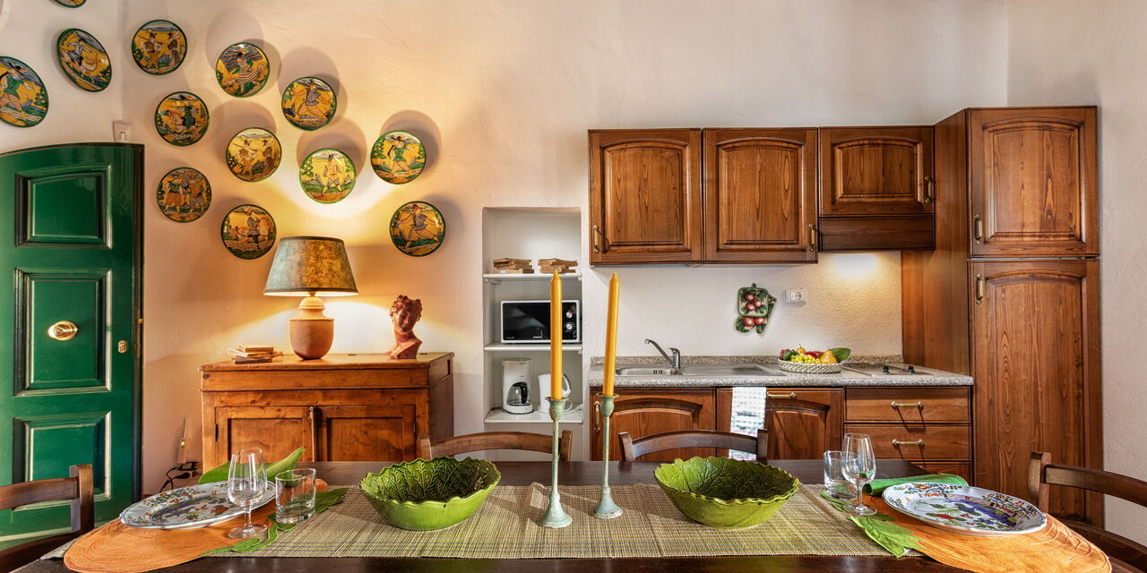 Agriturismo la Papessa - Unterkunft:&nbsp;Verbena Ap. 7: agriturismo-la-papessa-chianti-san-donato-farmhouse-verbena-diningroom