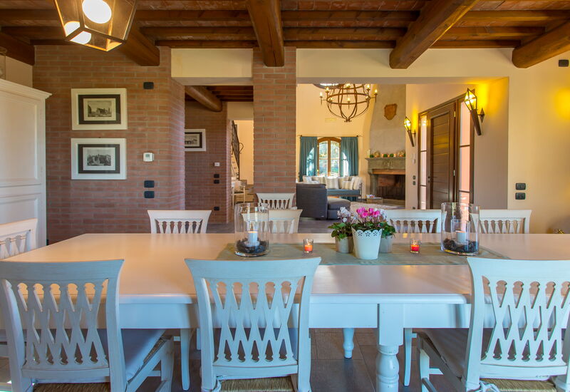 Villa Francesca: Dining Room, Living Room, Main Entrance