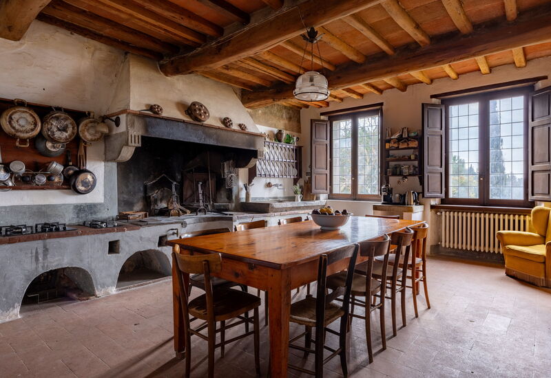 Villa Il Casalino, Florentine Hills with Pool: Autumn, Kitchen, Spring, Summer