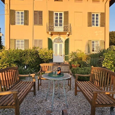 Villa Il Torrazzo, Vista Mare, Massarosa: all'aperto, Autunno, Balcone / Terrazza / Patio, Estate, Esterni, Giardino, Inverno, Primavera