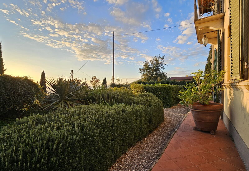 Villa Il Torrazzo, Vista Mare, Massarosa: Autumn, Balcony / Terrace / Patio, Building Exterior, Garden, Outdoor, Spring, Summer, Winter