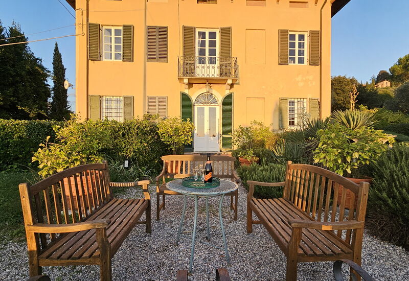 Villa Il Torrazzo, Vista Mare, Massarosa: Autumn, Balcony / Terrace / Patio, Building Exterior, Garden, Outdoor, Spring, Summer, Winter