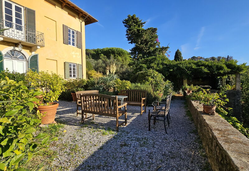 Villa Il Torrazzo, Vista Mare, Massarosa: Autumn, Balcony / Terrace / Patio, Building Exterior, Garden, Outdoor, Spring, Summer, Winter
