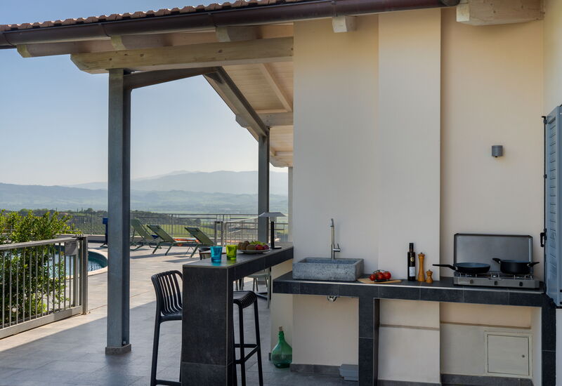 Villa Ombrone: Balcony / Terrace / Patio, Building Exterior, Pool