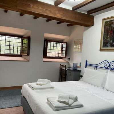 Borgo Antico, Pool, Barberino del Mugello - Accommodation:&nbsp;Noce: Autumn, Bedroom, Spring, Summer, Winter