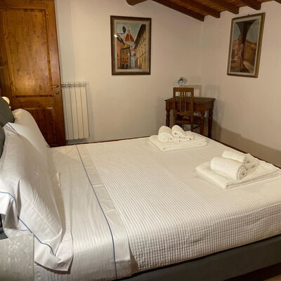 Borgo Antico, Pool, Barberino del Mugello - Unterkunft:&nbsp;Cantuccio: Frühling, Herbst, Schlafzimmer, Sommer