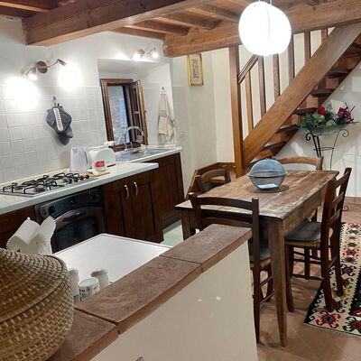 Borgo Antico, Pool, Barberino del Mugello - Unterkunft:&nbsp;Nido: Esszimmer, Frühling, Herbst, Küche, Sommer, Winter