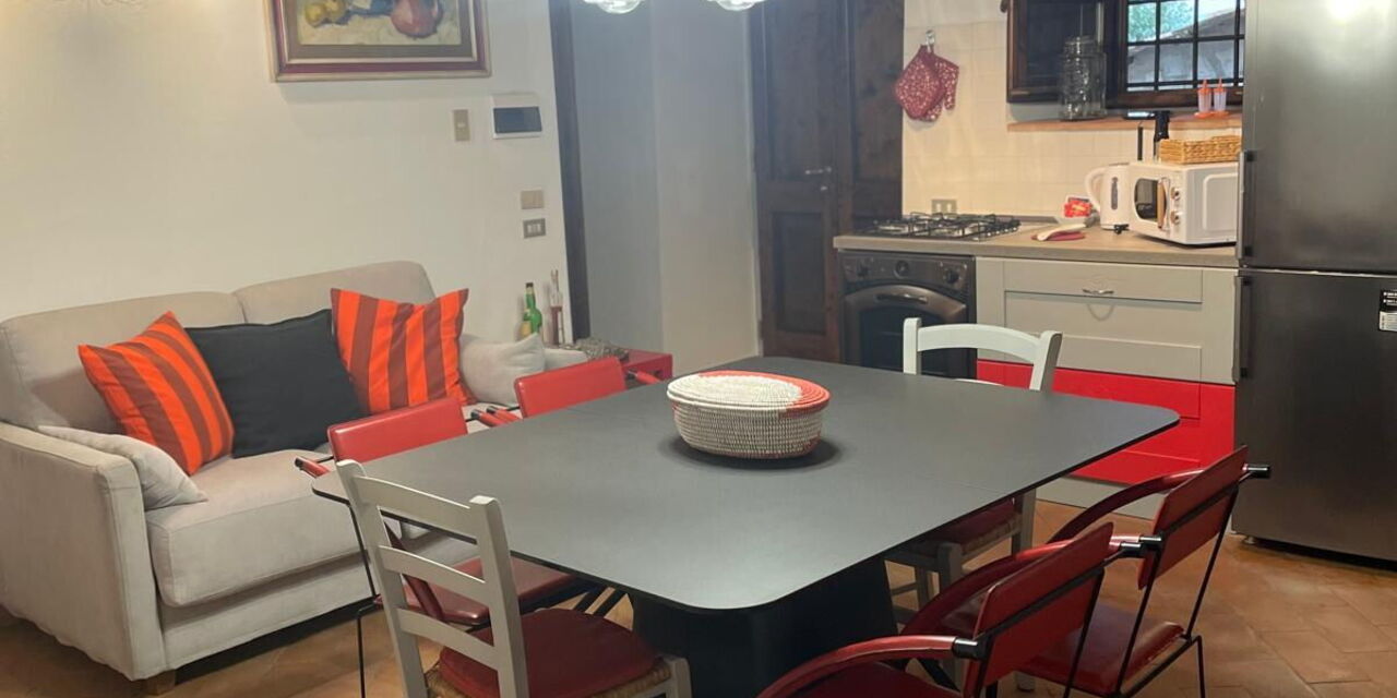 Borgo Antico, Pool, Barberino del Mugello - Accommodation:&nbsp;Portichetto: Autumn, Dining Room, Kitchen, Living Room, Spring, Summer, Winter