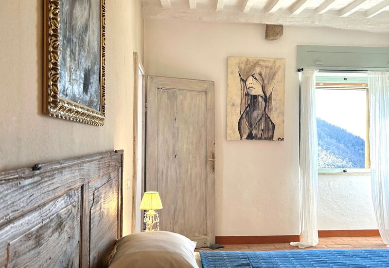 House in Sassa, Historic Tuscany Village, View: Frühling, Herbst, Schlafzimmer, Sommer