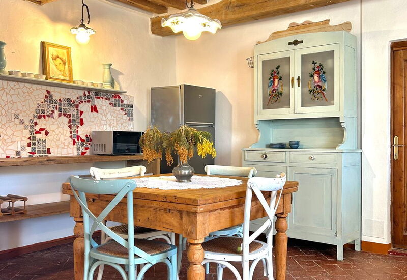 House in Sassa, Historic Tuscany Village, View: Frühling, Herbst, Küche, Sommer