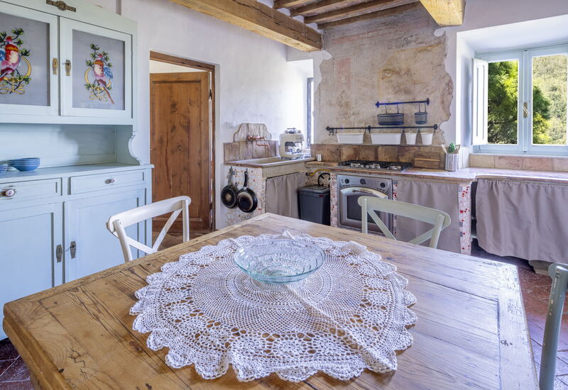 House in Sassa, Historic Tuscany Village, View: Autumn, Kitchen, Spring, Summer