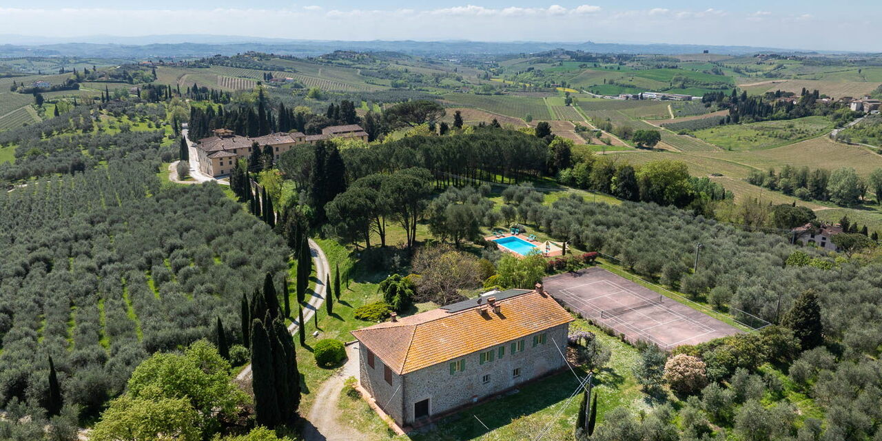 Il Leccio, Vinci, Private Pool and Tennis: Außen, Frühling, Herbst, Sommer