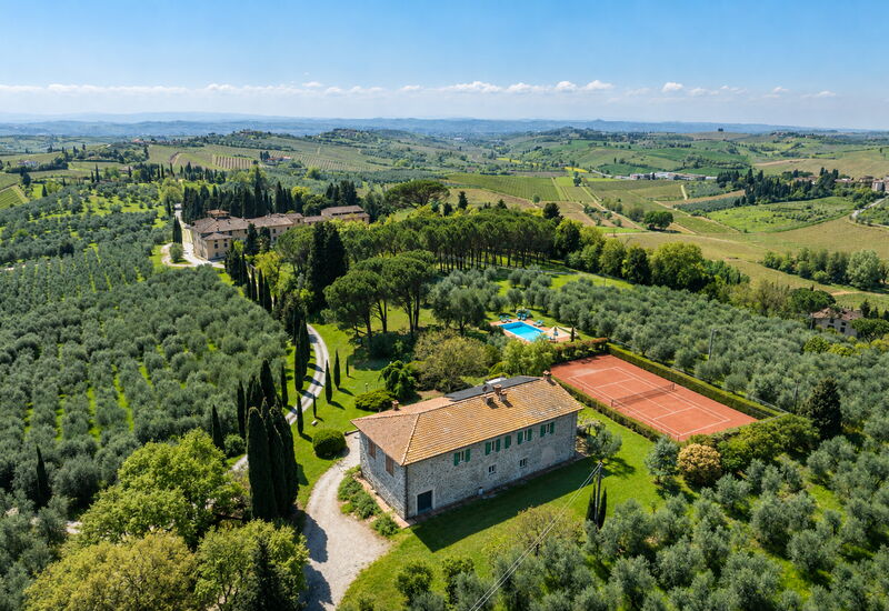 Il Leccio, Vinci, Private Pool and Tennis: Ansichten, Frühling, Herbst, Sommer