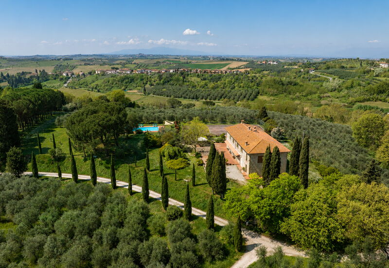 Il Leccio, Vinci, Private Pool and Tennis: Ansichten, Frühling, Herbst, Sommer