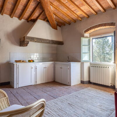 Maison Badia a Passignano - Unterkunft:&nbsp;Ciliegiolo: Frühling, Herbst, Sommer, Wohnzimmer