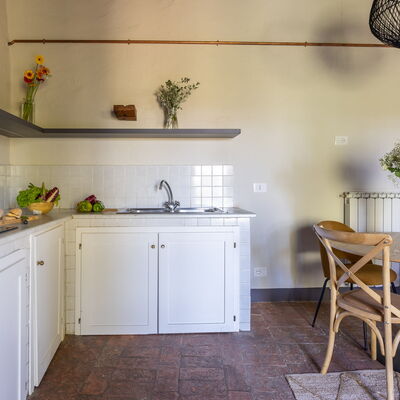 Maison Badia a Passignano - Unterkunft:&nbsp;Colorino: Frühling, Herbst, Küche, Sommer, Wohnzimmer