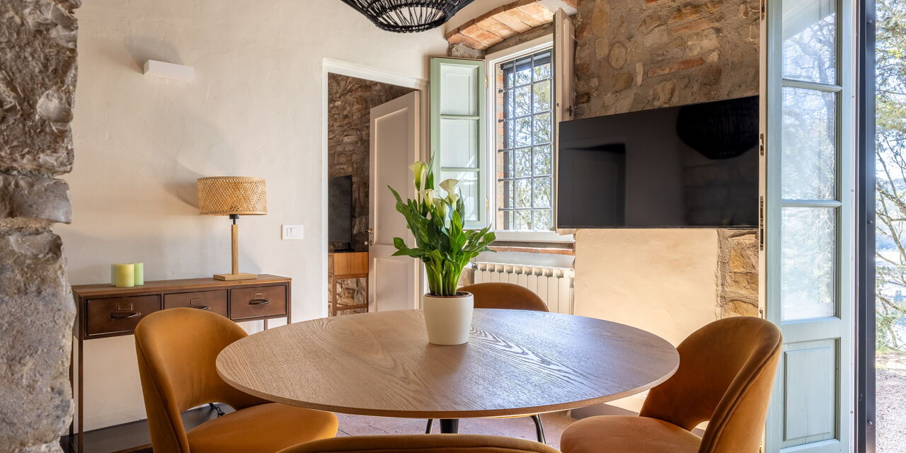 Maison Badia a Passignano: Autumn, Kitchen, Living Room, Spring, Summer