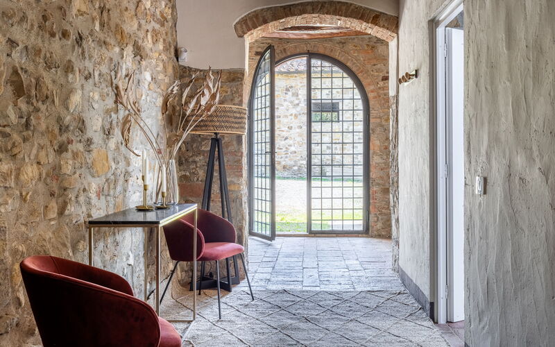 Maison Badia a Passignano - Accommodation:&nbsp;Pollera Nera: Autumn, Kitchen, Living Room, Spring, Summer