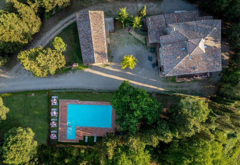 Maison Badia a Passignano: Autunno, Estate, Piscina, Primavera, Vista Panoramica