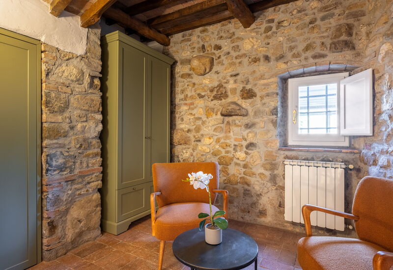 Maison Badia a Passignano: Frühling, Herbst, Küche, Sommer, Wohnzimmer