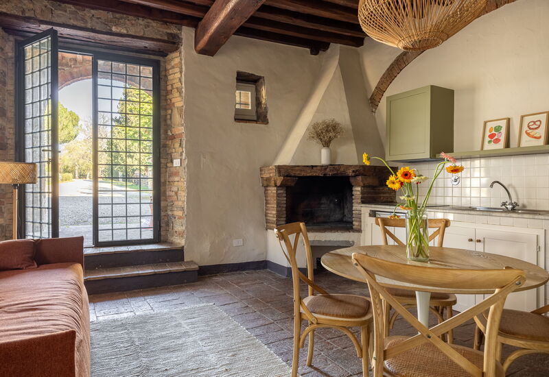 Maison Badia a Passignano: Frühling, Herbst, Küche, Sommer, Wohnzimmer