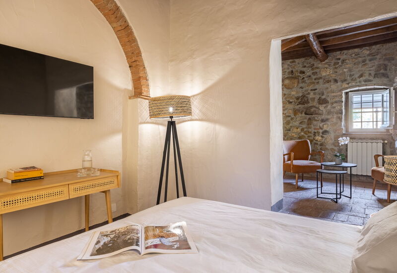 Maison Badia a Passignano: Frühling, Herbst, Schlafzimmer, Sommer