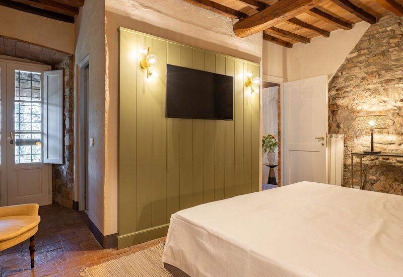 Maison Badia a Passignano: Frühling, Herbst, Schlafzimmer, Sommer