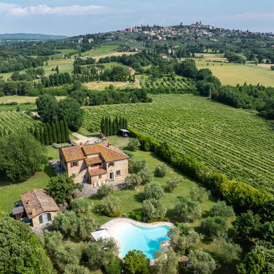 Podere Il Pozzangone, Lucignano: Autunno, Estate, Primavera, Vista Panoramica