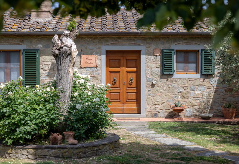 Il Cipresso, Casa Martina, Cortona: Autumn, Garden, Main Entrance, Spring, Summer