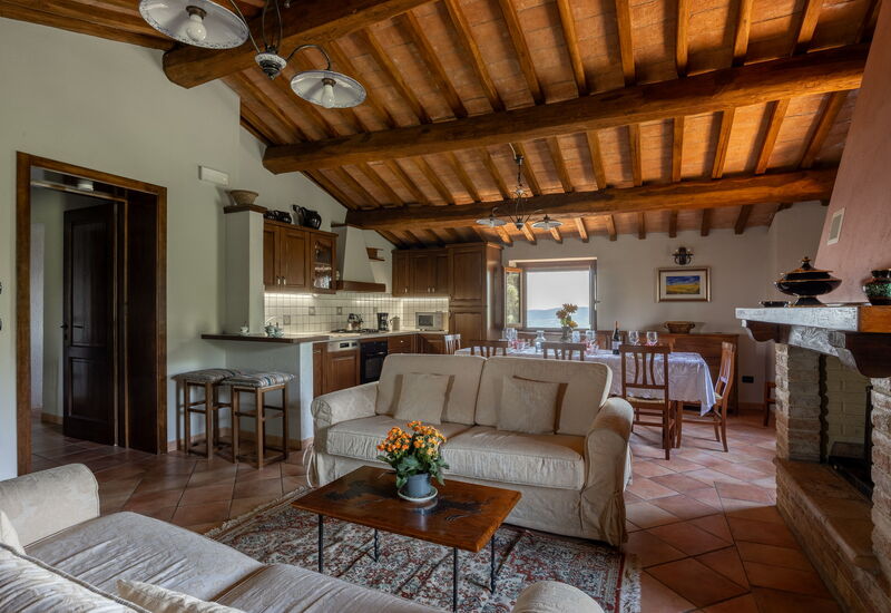 Villa Daluma, Private Pool in Todi: Autumn, Kitchen, Living Room, Spring, Summer