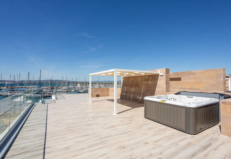 Terrazza Mare, Jacuzzi and Seaview: Autumn, Balcony / Terrace / Patio, Hot Tub, Scenic View, Spring, Summer