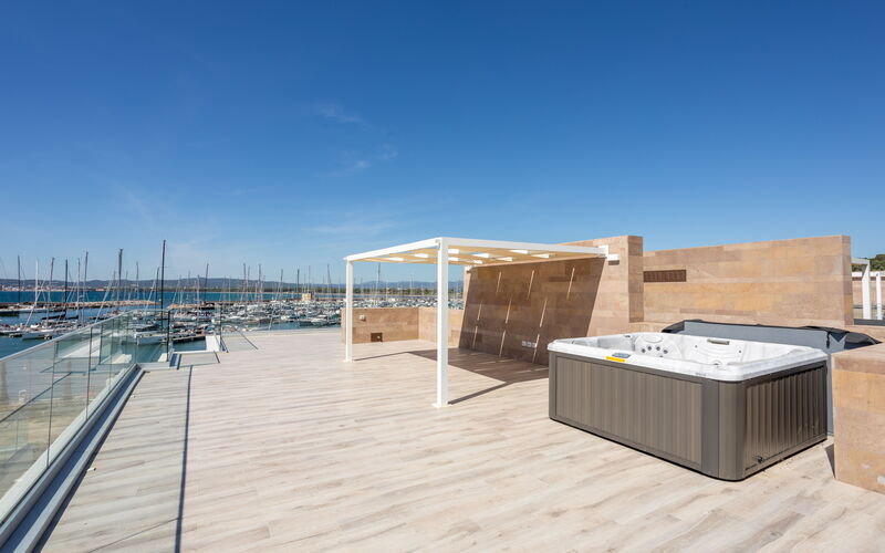 Porto di Luce Luxury, Jacuzzi and Seaview: Autumn, Balcony / Terrace / Patio, Spring, Summer