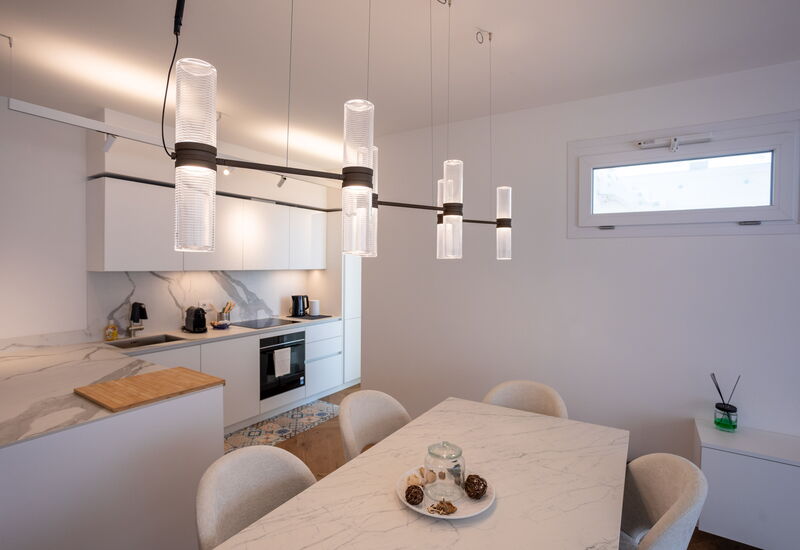 Porto di Luce Luxury, Jacuzzi and Seaview: Autumn, Kitchen, Living Room, Spring, Summer