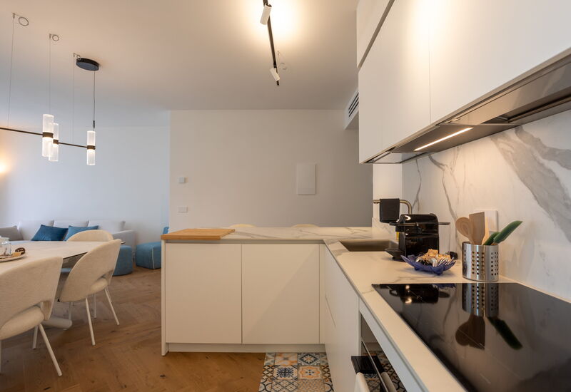 Porto di Luce Luxury, Jacuzzi and Seaview: Autumn, Kitchen, Living Room, Spring, Summer