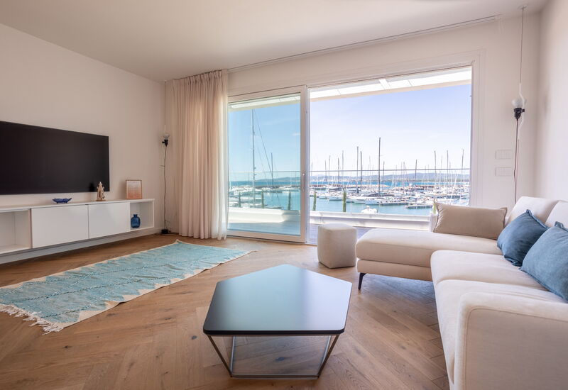Porto di Luce Luxury, Jacuzzi and Seaview: Autumn, Balcony / Terrace / Patio, Living Room, Spring, Summer