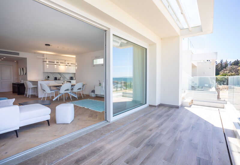 Porto di Luce Luxury, Jacuzzi and Seaview: Autumn, Balcony / Terrace / Patio, Living Room, Spring, Summer