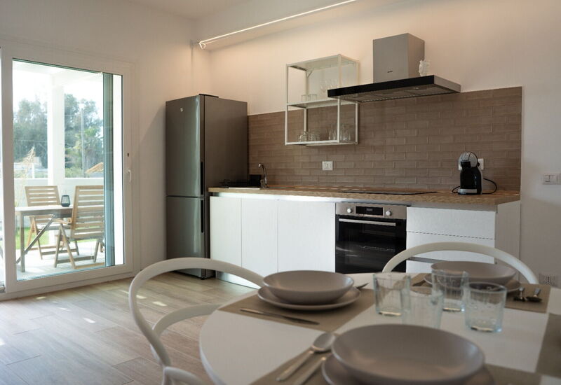 Villa Blue: Esszimmer, Frühling, Herbst, Küche, Sommer