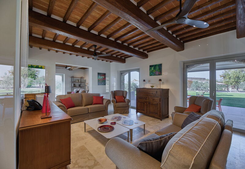 La Calcinaia Country Villa, Bucine: Frühling, Herbst, Sommer, Wohnzimmer