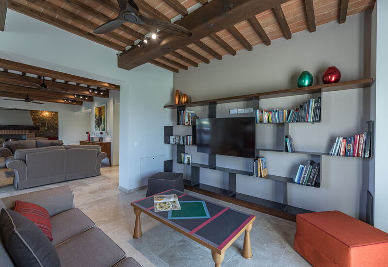 La Calcinaia Country Villa, Bucine: Frühling, Herbst, Sommer, Wohnzimmer