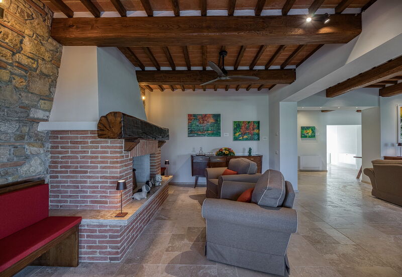 La Calcinaia Country Villa, Bucine: Frühling, Herbst, Sommer, Wohnzimmer
