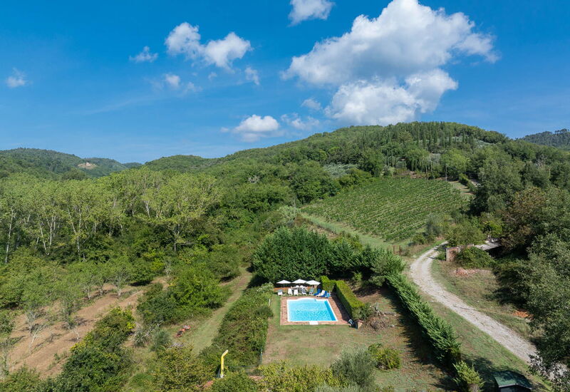Mulino di Carpineto with Pool Gaiole in Chianti: Ansichten, Frühling, Herbst, Schwimmbad, Sommer
