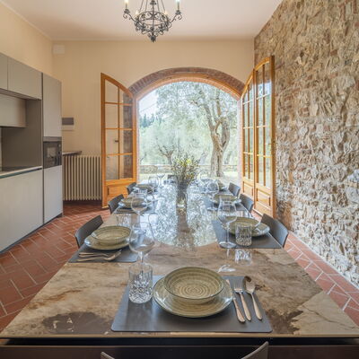 Casale le Lupe Apartments - Unterkunft:&nbsp;Lupe Apt - Piano Terra: Frühling, Herbst, Küche, Sommer, Wohnzimmer
