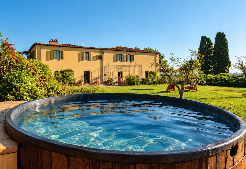Villa Monte, Bolgheri: Autumn, Garden, Main Entrance, Spring, Summer
