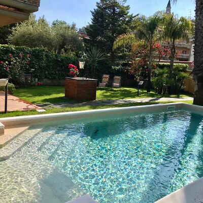 Villa Le Palme: villa-le-palme-trecastagni-catania-villa-piscina