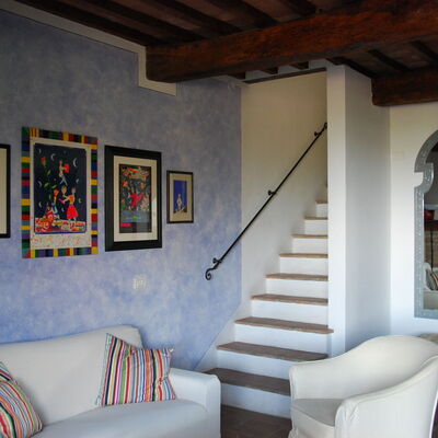 Agriturismo Cabbiavoli - Unterkunft:&nbsp;Fienile Arancione - Susino: agriturismo-cabbiavoli-chianti-multiproperty-fienile-arancione-susino-living-room