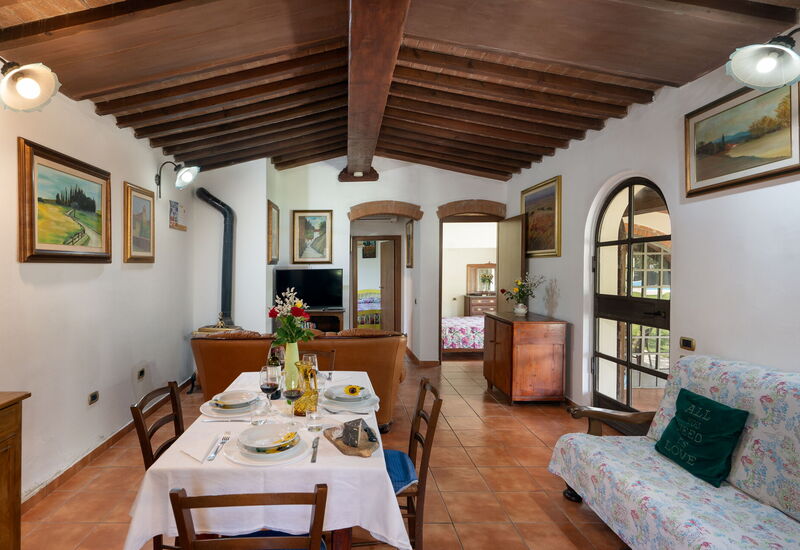 Villa i Cipressi: Bedroom, Dining Room, Living Room, Main Entrance, Summer