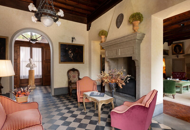 Villa Il Poggiolo: Wohnzimmer