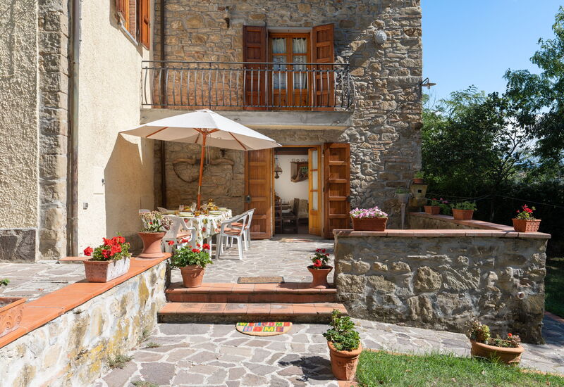 Casa Baco: Autumn, Balcony / Terrace / Patio, Building Exterior, Dining Room, Main Entrance, Outdoor, Summer, Winter